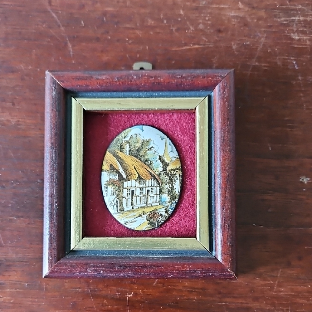 Vintage Enamel On Copper House By PG Cooper England Minature
